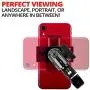 Metal Motorcycle Mount for Phone - by TACKFORM [Enduro Series] - NO Slings Needed. Rock Solid Holder for Regular and Plus Sized iPhone and Samsung Devices. Industrial Spring Grip