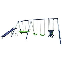 Sportspower Rosemead Metal Swing and Slide Set