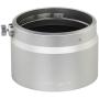 Haoge LH-W61F Metal Lens Hood Shade for Olympus M.ZUIKO Digital ED 75mm F1.8 Lens Replaces Olympus LH-61F Silver