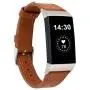 Genuine Leather Bands Compatible for Fitbit Charge 4 / Charge 3 / Charge 3 SE Bands, Classic Replacement Accessories Strap Genuine Leather Wristbands Metal Women Men Small Large Brown Genuine Leather Bands Compatible for Fitbit Charge 4 / Charge 3 / Charge 3 SE Bands, Classic Replacement Accessories Strap Genuine Leather Wristbands Metal Women Men Small Large Brown