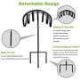 ERYTLLY Garden Hose Holder Metal Hose Stand Heavy Duty Hose Holder Free Standing Garden Hose Storage Hose Stand for Yard Garden Lawn