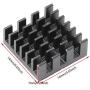 DGZZI Heatsink 10PCS 14x14x7mm Aluminium Radiator Cooling Fin with 3M-8810 Thermal Adhesive for Raspberry Pi,VGA RAM,IC Chips,Mosfet SCR