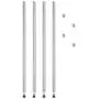 Alera ALE Stackable Posts For Wire Shelving, 36'' High, Silver (Pack of 4) Alera ALE Stackable Posts For Wire Shelving, 36'' High, Silver (Pack of 4)