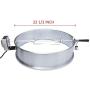 onlyfire Universal Stainless Steel Charcoal Kettle Rotisserie Ring Kit for Weber 2290 and Other Models