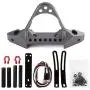 INJORA RC Front Bumper Metal Front Bumper with LED Light for 1:10 RC Crawler Traxxas TRX-4 Axial SCX10 SCX10 II 90046 SCX10 III AXI03007 (Gray) INJORA RC Front Bumper Metal Front Bumper with LED Light for 1:10 RC Crawler Traxxas TRX-4 Axial SCX10 SCX10 II 90046 SCX10 III AXI03007 (Gray)