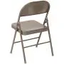 Flash Furniture 4 Pack HERCULES Series Double Braced Beige Metal Folding Chair Flash Furniture 4 Pack HERCULES Series Double Braced Beige Metal Folding Chair