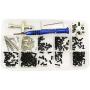 freneci 316pcs Metal M2/M2.5/M3 Screws Bolt & Nuts Set with Hexagon Wrench Repair Tool Box Kit for Wltoys 1/14 144001 RC Cars