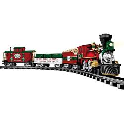 Lionel North Pole Central Ready-to-Play Battery Powered Model Train Set with Remote, Multicolor, 50 x 73''