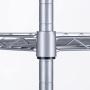 SINGAYE 4 Tier Adjustable Wire Shelving Metal Storage Rack for Laundry Bathroom Kitchen 530Lbs Capacity 13.4'' D x 23.2'' W x 47.2'' H Silver