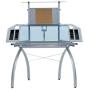 Studio Designs Futura Tower, Silver/Blue Glass
