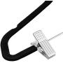 Premium Velvet Skirt Hangers (20 Pack) Non Slip Velvet Pants Hangers with Metal Clips, 360° Hook, Durable Ultra Thin Space Saving Velvet Hangers, Notched Clothes Hangers for Suits, Dress & Shirt