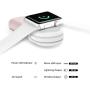 MIPOW Portable Apple Watch Charger, MFi Certified Magnetic 6000mAh Power Bank with Built-in iPhone Fast Charging Cord Cable, Pocket-sized Battery for iWatch Series 3 2 1 Nike 38mm 42mm