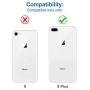 MMOBIEL Battery Back Cover Replacement Compatible with iPhone 8 Plus (White) 5.5 inch Glass Rear Housing