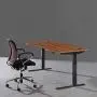 ApexDesk Elite Series 60'' W Electric Height Adjustable Standing Desk, Red Apple Top, Black Frame ApexDesk Elite Series 60'' W Electric Height Adjustable Standing Desk, Red Apple Top, Black Frame