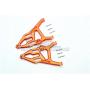 GPM for Traxxas Unlimited Desert Racer 4X4 (#85076-4) Upgrade Parts Aluminum Front Lower Suspension Arm - 1Pr Set Orange