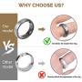Feramox Ring Size Adjuster for Loose Rings 48 PCS Invisible Transparent Ring Sizer Adjuster Fit Wide Rings