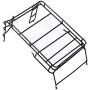 Bonarty RC Car Roof Rack, Metal Roof Rack Luggage Carrier Tray for 1/10 RC Rock Crawler RC4WD D90