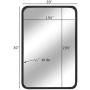 EPRICA Wall Mirror for Bathroom, Rectangle Mirror with 1” Black Metal Frame for Bathroom, Entryway, Living Room & More, Hangs Horizontal Or Vertical (30 x 20”)