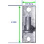 Jake Sales Wall Mount Flat Back Chain Link Fence Gate Hinge - 5/8 Hinge Pin 1 Pack