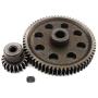 ShareGoo 11184 Spur Differential 64T Metal Main Gear & 11181 Pinion 21T Motor Gear, Replacement Gear Combo for Redcat Volcano EPX HSP 1/10 Monster Truck Car
