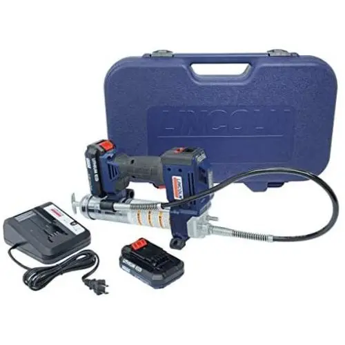 Lincoln 1884 20V Li-Ion PowerLuber Dual Battery Unit with Charger and Carrying Case