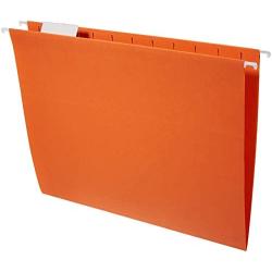 Amazon Basics Hanging Organizer File Folders - Letter Size, Assorted Colors, 25-Pack