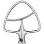 Burnished Stainless Flat Beater for KitchenAid 4.5-5 Qt. Tilt-Head Stand Mixers Accessory Dishwasher-Safe Blade by Gvode