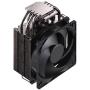 Cooler Master Hyper 212 Black Edition CPU Air Coolor, Silencio FP120 Fan, 4 CDC 2.0 Heatpipes, Anodized Gun-Metal Black, Brushed Nickel Fins for AMD Ryzen/Intel LGA1200/1151