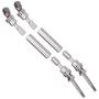 T best RC Rear Drive Shaft Set, 1/10 RC Metal CVD Transmission Shaft Fit for Traxxas Slash Car NSV775(Titanium)