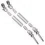 T best RC Rear Drive Shaft Set, 1/10 RC Metal CVD Transmission Shaft Fit for Traxxas Slash Car NSV775(Titanium)