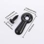 Shappy 100 Pieces Frame Picture Turn Button and 100 Pieces Screws for Hanging Pictures, Black