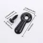Shappy 100 Pieces Frame Picture Turn Button and 100 Pieces Screws for Hanging Pictures, Black