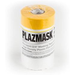 PlazMask Pre-Taped Masking Film, 2-Feet X 65-Feet