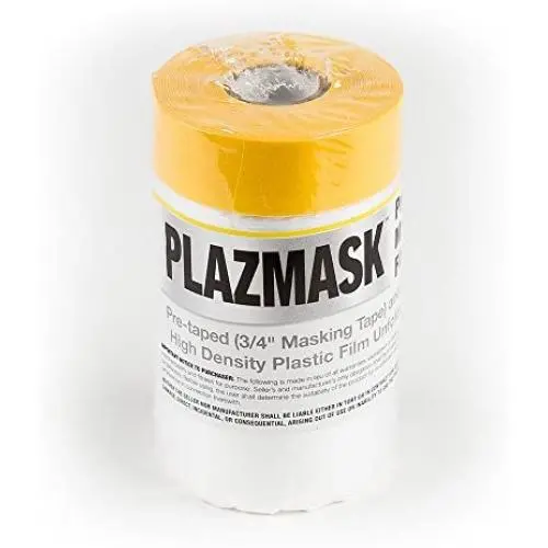PlazMask Pre-Taped Masking Film, 2-Feet X 65-Feet