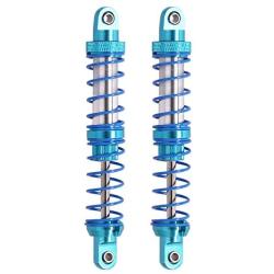 Aoile 2Pcs/Set CNC Metal Shock Absorber 70-120mm Oil Adjustable Damper for 1/10 RC Car Parts Truck Crawler Axial SCX10 TRX4 D90 90046 90047 70MM 2PCS