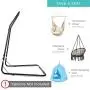 Best Choice Products Adjustable Weather-Resistant Metal Curved Hammock Chair Swing Stand w/Rubber Feet and Galvanized Steel Hook, Black Best Choice Products Adjustable Weather-Resistant Metal Curved Hammock Chair Swing Stand w/Rubber Feet and Galvanized Steel Hook, Black