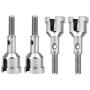 Dilwe RC Car Wheel Axle, 4pcs Metal Wheel Axle Shaft Accessory Parts for WLtoys 1/18 Model Car