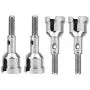 Dilwe RC Car Wheel Axle, 4pcs Metal Wheel Axle Shaft Accessory Parts for WLtoys 1/18 Model Car Dilwe RC Car Wheel Axle, 4pcs Metal Wheel Axle Shaft Accessory Parts for WLtoys 1/18 Model Car