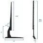 Mount-It! Universal TV Stand Base Replacement, Table top Pedestal Mount Fits 32 37 40 42 47 50 55 60 inch LCD LED Plasma TVs, 110 Lb Capacity, VESA 800 x 400mm (MI-849)