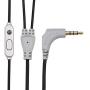 GOgroove AudiOHM RNF Durable Earbuds - Heavy Duty Headphones with Thick Aramid Fiber Reinforced Cable, in-Line Microphone, in-Ear Noise Isolation & Rugged Metal Driver Housing (Metallic Silver)
