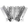 BBQration 5-Pack 17 5/16'' x 5 11/16'' Stainless Steel Heat Plate Replacement Grill Parts for Charmglow 720-0234, 720-0289, Kirkland 720-0025, Nexgrill 720-0234, 720-0289 and More