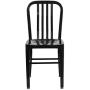 Flash Furniture Commercial Grade Black Metal Indoor-Outdoor Chair