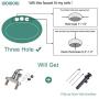 WOWOW Bathroom Faucet 1 Handle Low Arc Single Handle 4 inch Centerset Bathroom Sink Faucet with Pop Up Drain Assembly Basin Mixer Tap Brushed Nickel Vanity Faucets