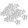 Baosity 30 Piece Metal Silver Hollow Filigree Flower Beads Cap End Spacer Beads Jewelry Making Findings Accessories 32mm