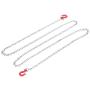 Yencoly Trailer Chain Parts Metal Tow Chain, RC Tow Chain Trailer Safety Chain, Rescue Tow Hook 1/10 Scale for Crawler Car RC Cars Trailer Chain Assemble Daily Use