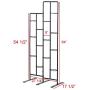 Vertical Metal Plant Stand 13 Tiers Display Plants Indoor or Outdoors on a Balcony Patio Garden or Use as a Room Divider or Vertical Garden Inside Your Home or Great for Urban Gardening (Dark Gray)