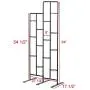 Vertical Metal Plant Stand 13 Tiers Display Plants Indoor or Outdoors on a Balcony Patio Garden or Use as a Room Divider or Vertical Garden Inside Your Home or Great for Urban Gardening (Dark Gray)