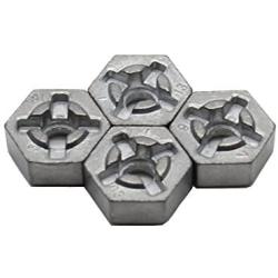 HOSIM RC Car Aluminum Alloy Wheel Hub Hex Accessory Spare Parts 25-ZJ09 for Hosim 9125 9155 9156 RC Car (4 Pcs)