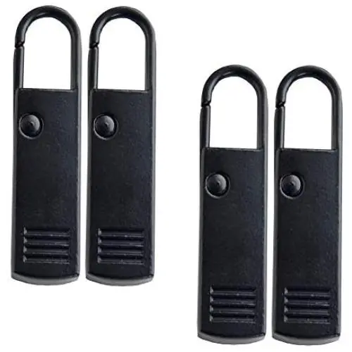 4PCS Black Metal Zipper Pull Tab Replacement Detachable Zipper Handle Mend Fixer Easy Use Backpack Zippers Extender Fix Repair for Suitcases Luggage Bag Jacket Backpacks Coats Purses Handbags Boots 4PCS Black Metal Zipper Pull Tab Replacement Detachable Zipper Handle Mend Fixer Easy Use Backpack Zippers Extender Fix Repair for Suitcases Luggage Bag Jacket Backpacks Coats Purses Handbags Boots