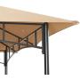 ABCCANOPY 11x11 Patio Gazebos for Patios Double Roof Soft Canopy Garden Backyard Gazebo for Shade and Rain, Khaki